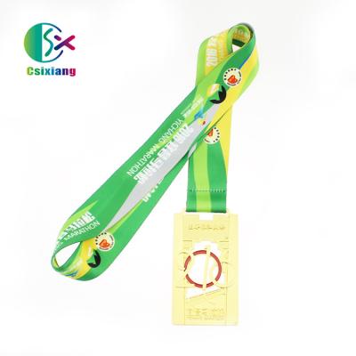 China Factory Direct Sale High Quality Custom Satin Ribbon Sports Awards Medal Lanyards Sports For Medal for sale