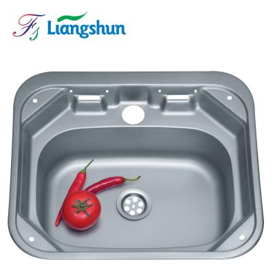 China With Faucet K-4237 China Factory Wholesale Single Bowl Use On Car Home Kitchen Stainless Steel Sink Te koop