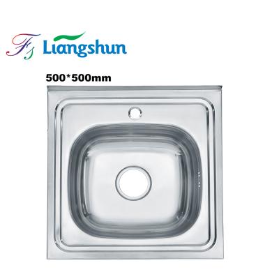 China Without Folding Small Size Single Sink Kitchen Sink Wash Caravan Faucet LW-4237 Camper Stainless Steel for sale