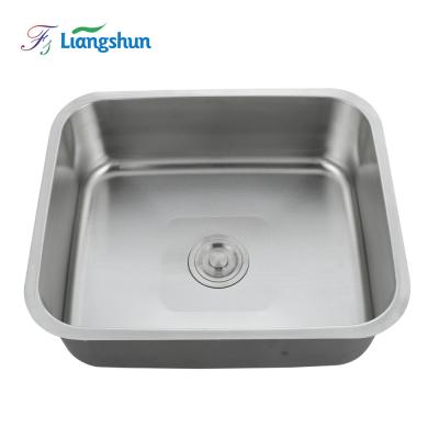 China Without Faucet LW-3431R R25 Stainless Steel Kitchen Sink Australia Deep Bowl Single Bowl Undermount Kitchen Sinks Te koop