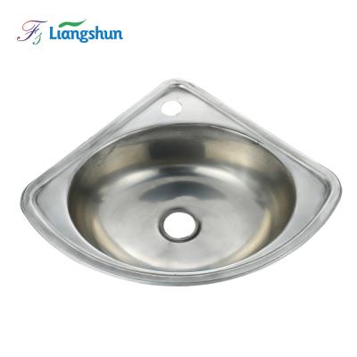 China Without Faucet LW-3636 RV Apartment Height Stainless Steel Professional Single Bowl Corner Kitchen Sink Te koop