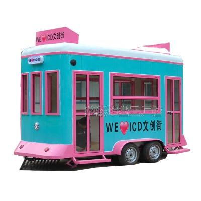 Chine PS Mobile Steamed Food Cart Commercial Food Supply Truck Galvanized Truck Food Trailer FO With Full Kitchen à vendre