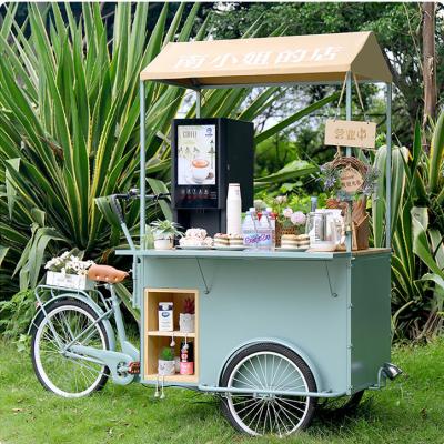 China Luxury handmade mobile donut fast food truck food trailer kiosk carts coffee bike for sale for sale