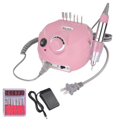 China Enclosed 30000 RPM Electric Nail Drill Machine Main Machine For Polishing Sanding File With Pedal Control for sale