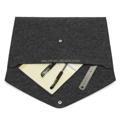 China High Quality Felt Material OEM A4 Wool Felt Folder Envelope Bag For Conference Gifts Seminar Document Case Low Budget Advertising Item for sale