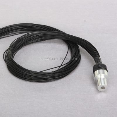 China Lighting End Glow High Quality Fiber Optic Cable With Black Jacket For Swimming Pool for sale