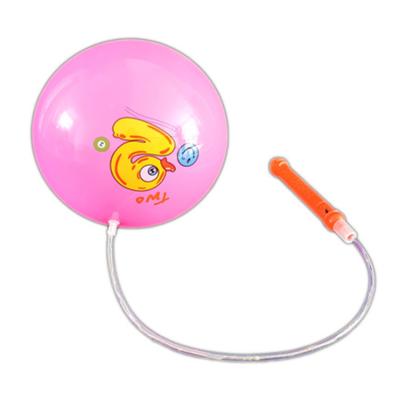 China Entertainment Toys Amazon Hot Selling Cartoon Toy Balloon Glowing Inflatable Led Bobo Balloon Light Up Balloon glow in the dark for sale