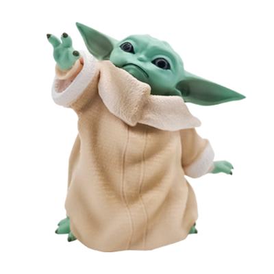 China Cartoon Toy Pop Resin Toy Figure Movie Character PVC Figures The Kid Yoda Doll Action Figure Baby Yoda Mold for sale