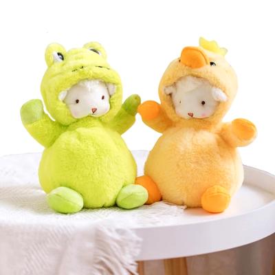 China Cartoon Toy Amazon Sells Cute Animals Lamb Cos Cosplay Soft Creative Rabbit Sheep Doll Bear Frog Duck Plush Toys for sale