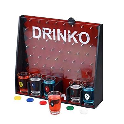 China Entertainment Toys 2021 Hot Sale Party Game Drinking Game With 6 Table Casino Cups For Adults Indoor Shot Glass Drinking Game for sale