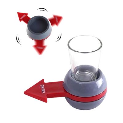 China Entertainment Toys Hot Selling Sports Turntable Toys Spin Shot Drinking Shot Glass Spinner Amusement Party Game Rotate The Bottle for sale