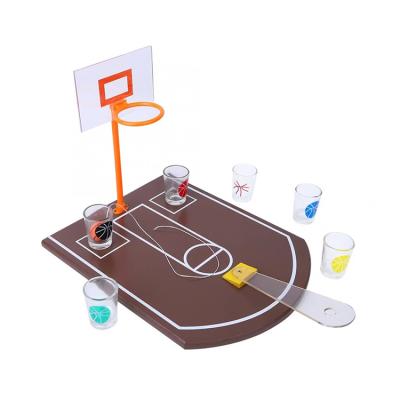 China Entertainment Toys Hot Selling Mini Basketball Bar Pub Table Top Top Classic Basketball Adult Glass Drinking Game for sale