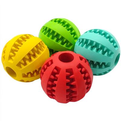 China Viable Pet Toys Dog Chew Balls Soft Durable Soft Rubber Non-Toxic Pet Toy Cleaning Interactive Toys for sale