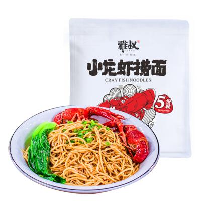 China Unique Crawfish UnFried Instant Noodles (Factory 725g Low Salt Supply Flavor Instant Noodle Pack of 5) for sale