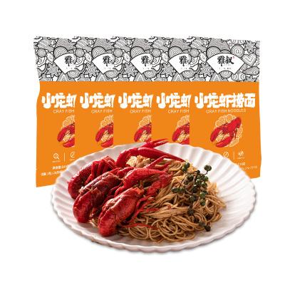 China Low-sodium 145g Crawfish Crab Flavor Non-Fried Convenient Instant Noodles Ramen Noodles Fast Food for sale