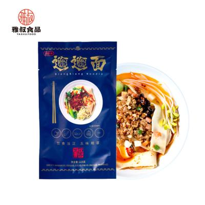 China Low-sodium Spicy Shanxi Feature Ramen Noodles Biang Biang Instant Dry Mix Noodles for sale