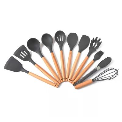 China 12 Pieces Durable Silicone Spatula Kitchen Utensil Set Heat Resistant for sale