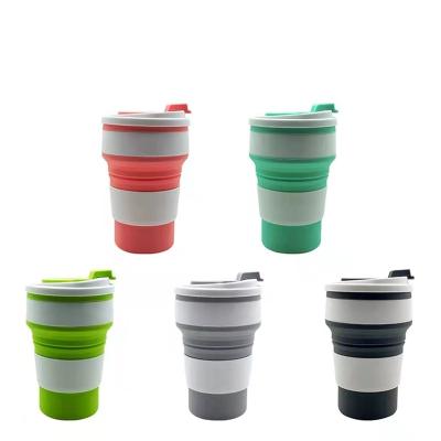 China Supplier wholesale price viable coffee silicone folding cup for drinking collapsible silicone coffee cup for sale