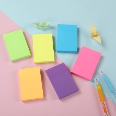 China Self-adhesive neon paper sticky notes, Easy-peel sticky notes, Office sticky notes for sale