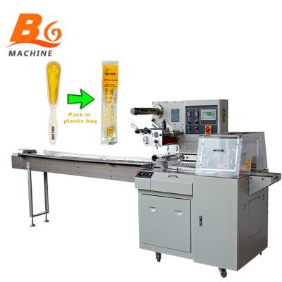 China Automatic Plastic Food Honey Spoon Chopsticks Packaging Packing Machine for sale