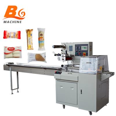 China Cheap Bakery Cake Loaf Bread Manual Croissant Bun Food Low Cost Pillow Packing Machine for sale