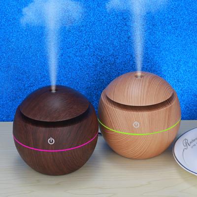 China ABS+PP Best Price Wholesales Wood Grain 130ml Ultrasonic Essential Oil Air Aroma Diffuser for sale