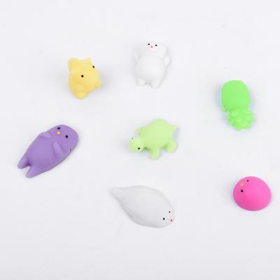 China Wholesale Cute Colorful Animals Environmental /Stress Reliever 4 cm TPR Toy For Baby Kids for sale