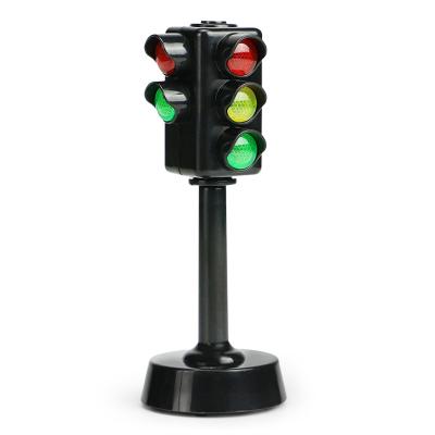 China 5PCS Developing Intelligence Kids Plastic Traffic Light Toy Signaling With Light And Sound for sale