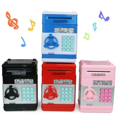 China Mini Musical Cash and Mini Coin Bank ATM Machine Password Toy Safe Birthday Xmas Toy Gifts for Kids for sale