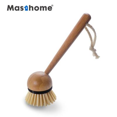 China Masthome Eco-friendly Natural Bamboo Dish Brush Plastic Eco-friendly Kitchen Cleaning Brush for sale