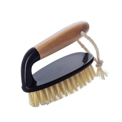 China Masthome Stocked Bamboo Handle Scrub Floor Cleaning Bathroom Floor Cleaning Brush for sale