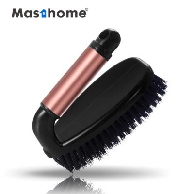 China Masthome Stocked Rose Gold Aluminum Clothes Scrubber Brush for sale