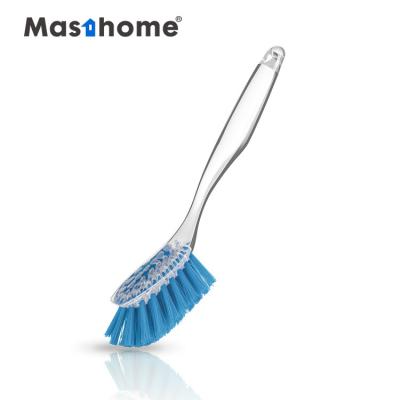 China Masthome New Products Stocked Plastic Dish Washing Transparent Brush for sale