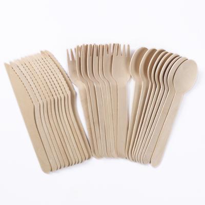 China Casual Hot Selling Non-plastic Disposable Birch Wooden Cutlery Manufacturer for sale