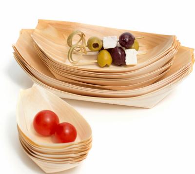 China Decorative Wooden Food Container Small Food Container Dishes And Bowls In Anhui for sale