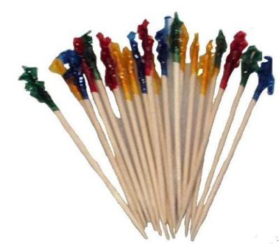 China Party Club Frills Squeeze Toothpicks Cocktail Appetizer Snack Party Picks for sale