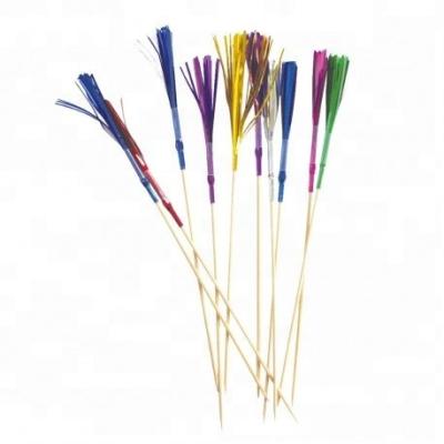 China Disposable Party Cocktail Decorative Wooden Bamboo Toothpick Sticks Skewers for sale