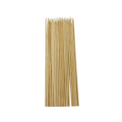 China Factory wholesale cheapest easily cleaned bamboo BBQ skewer bamboo cooking skewer in printed polybag for sale