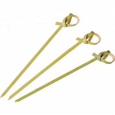 China High quality disposable party decoration bamboo knotted cocktail skewer easily cleaned picks from china supplier for sale