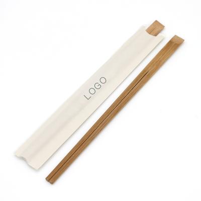 China Hotel Restaurant Disposable Bamboo Chopsticks Disposable Bamboo Paper Wrapped Cover Customized LOGO for sale