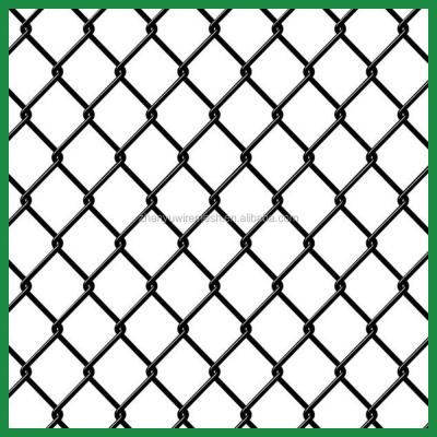 China 3 4 5 6 Foot 9 Gauge Easily Assembled Black Vinyl Coated Chain Link Fence for sale