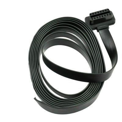 China Automotive OBD2 16pin Male To Female 2m Extension Cable For Diagnostic Connector Adapter for sale