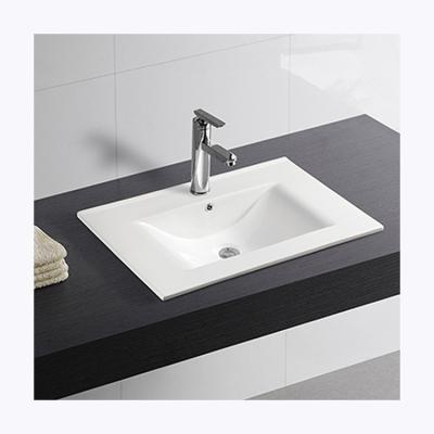 China Modern Sanitary Brand New Cheap Price Bathroom Ware Rectangle Wash Ceramic Vanitys Basin for sale