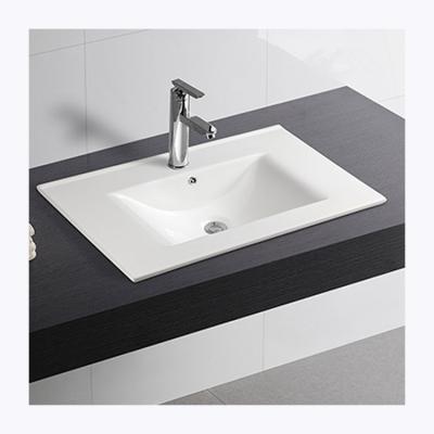 China New Design Modern High Quality Glossy White Basin Cabinet Thin Edges For Bathroom Sinks for sale