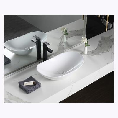 China Wholesale Modern Simple Ceramic Style Nordic Sink Factory Rectangular Countertop for sale