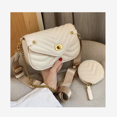 China 2021 fashion lady bag chain top lady bag elegant fashion lady shoulder handbag for sale