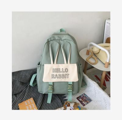 China Other fashionable and cute ladies backpack student school bag large capacity rabbit ears girl school bag wholesale for sale