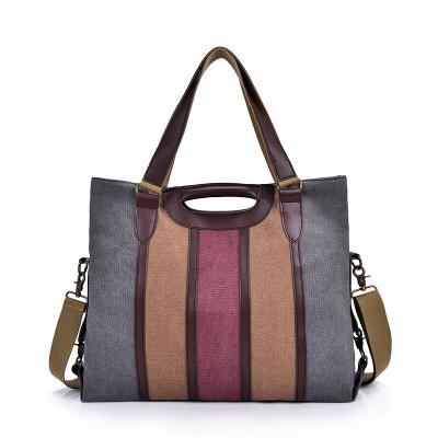 China Women handbags ladies bag new 2021 retro ladies shoulder bag female large capacity canvas fashion handbag fashionable messenger bag for sale