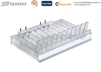 China CD / DVD spring loaded shelves pushers , Plastic Shelf Display injection molding tooling for sale