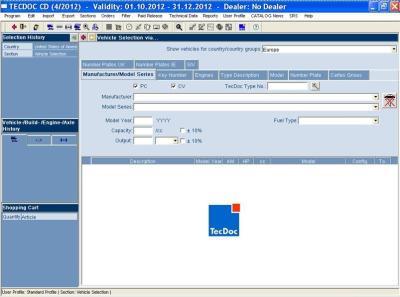 China Tecdoc Tec.Doc Epc Spare Parts Catalogue 04/2012 Automotive Diagnostic Software for sale